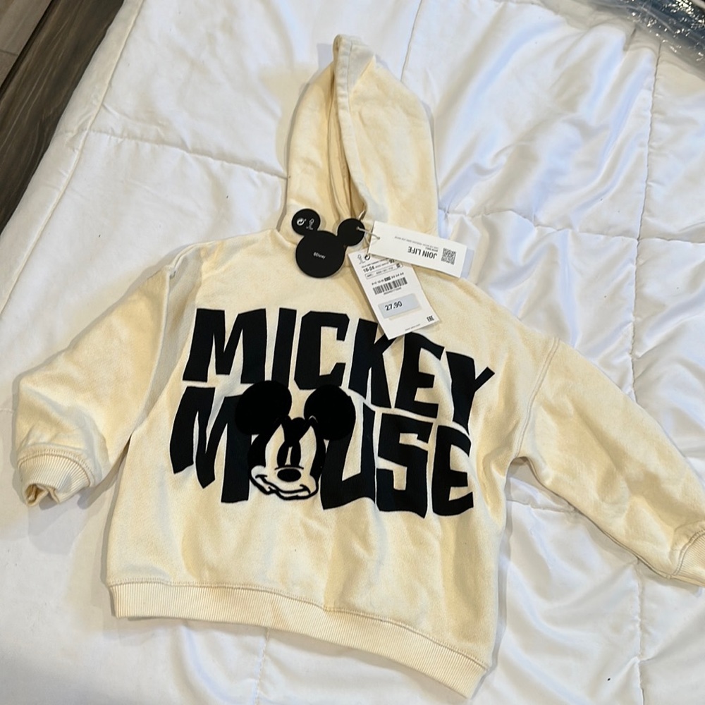 NWT ZARA MOCKEY MOUSE sweatshirt 18-24 months